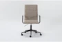 Luciana Taupe Faux Leather Rolling Office Desk Chair - Signature