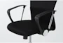 Decius Black Rolling Office Chair - Detail