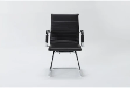 Jaques Black Faux Leather Office Chair