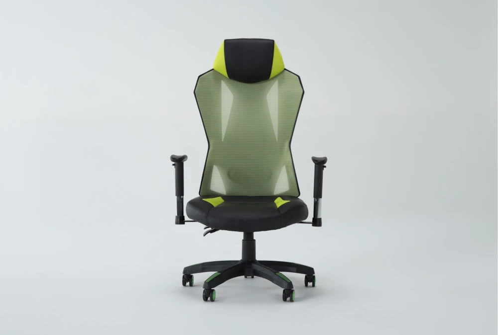 Cicero Green Mesh Rolling Office Gaming Desk Chair
