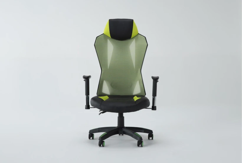 Cicero Green Mesh Rolling Office Gaming Desk Chair - 360
