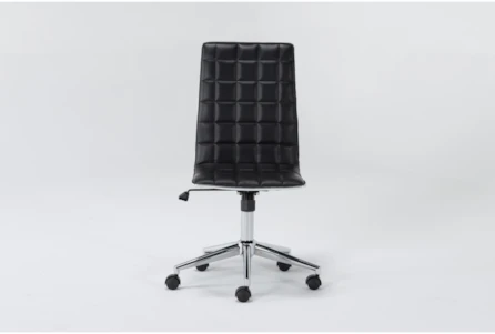 Isidore Black Armless Rolling Office Chair