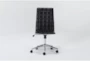 Isidore Black Armless Rolling Office Chair - Signature