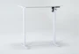 Prospero White Standing Desk - Side