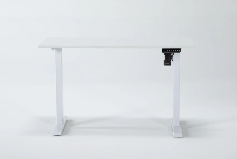 Prospero White Standing Desk - 360