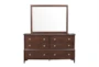 Kensley Cherry Dresser/Mirror - Front