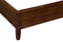 Kensley Cherry Full Wood & Faux Leather Sleigh Bed - Detail