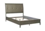 Kensley Grey Queen Wood & Upholstered Panel Bed - Side