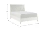 Kensley White Queen Wood & Upholstered Panel Bed - Detail