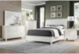 Kensley White Queen Wood & Upholstered Panel Bed - Room