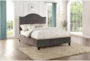 Tobi Grey Full Upholstered Panel Bed - Room