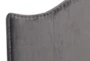 Tobi Grey Queen Upholstered Panel Bed - Detail