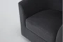 Sienna Charcoal Swivel Barrel Chair - Detail