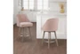 Marshall Pink Counter Stool With Back With Swivel Seat - Room