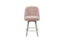 Marshall Pink Counter Stool With Back With Swivel Seat - Signature