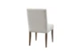 Cream Channel Tufting Dining Chair Set Of 2 - Back