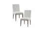 Cream Channel Tufting Dining Chair Set Of 2 - Signature