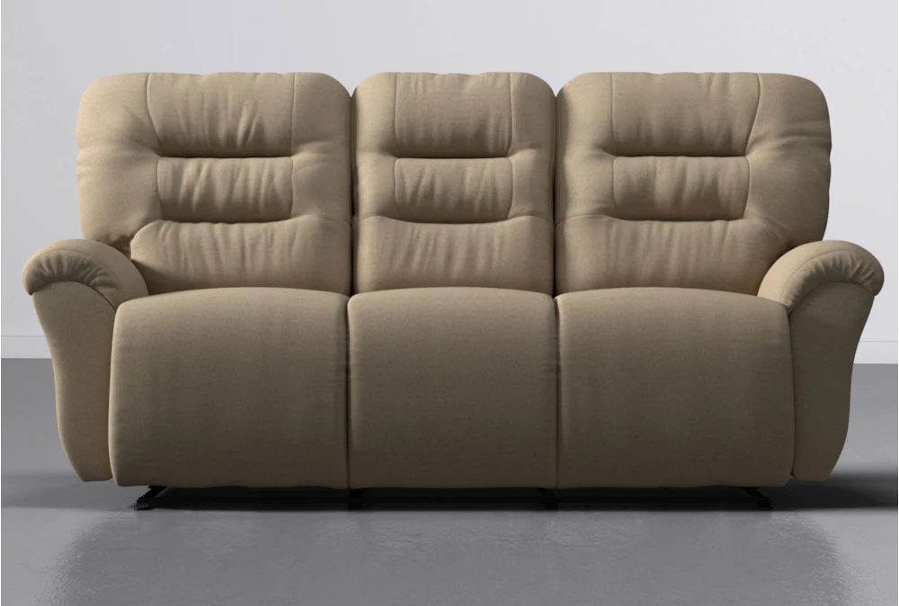 Zara II Beige Fabric Power Reclining Wallaway Sofa