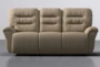 Zara II Beige Fabric Power Reclining Wallaway Sofa - Signature
