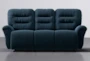 Zara II Navy Fabric Power Reclining Wallaway Sofa - Signature