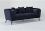 Malika Blue 90" Sofa - Side