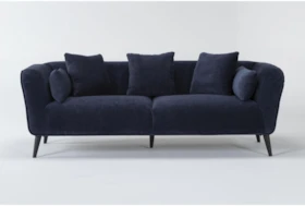 Malika Blue 90" Sofa