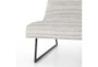 Textured Fabric + Stainless Steel Base Slope Accent Chair - Detail