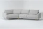 Charissa 143" 2 Piece Sectional With Left Arm Facing Cuddler Chaise - Signature