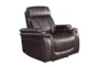 Floyd Brown Power Recliner with Cupholders, Power Headrest & USB - Signature