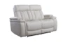 Floyd Ivory 64" Power Reclining Loveseat With Cupholders, Power Headrest & USB - Detail