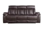 Floyd Brown 88" Power Reclining Sofa with Dropdown Console, Cupholders, Power Headrest & USB - Detail