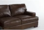 Grisham 100% Top Grain Italian Leather 142" 4 Piece Modular Sectional with Left Arm Facing Chaise - Detail