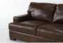 Grisham 100% Top Grain Italian Leather 95" 2 Piece Modular Sectional with Right Arm Facing Chaise & Cocktail Ottoman - Detail