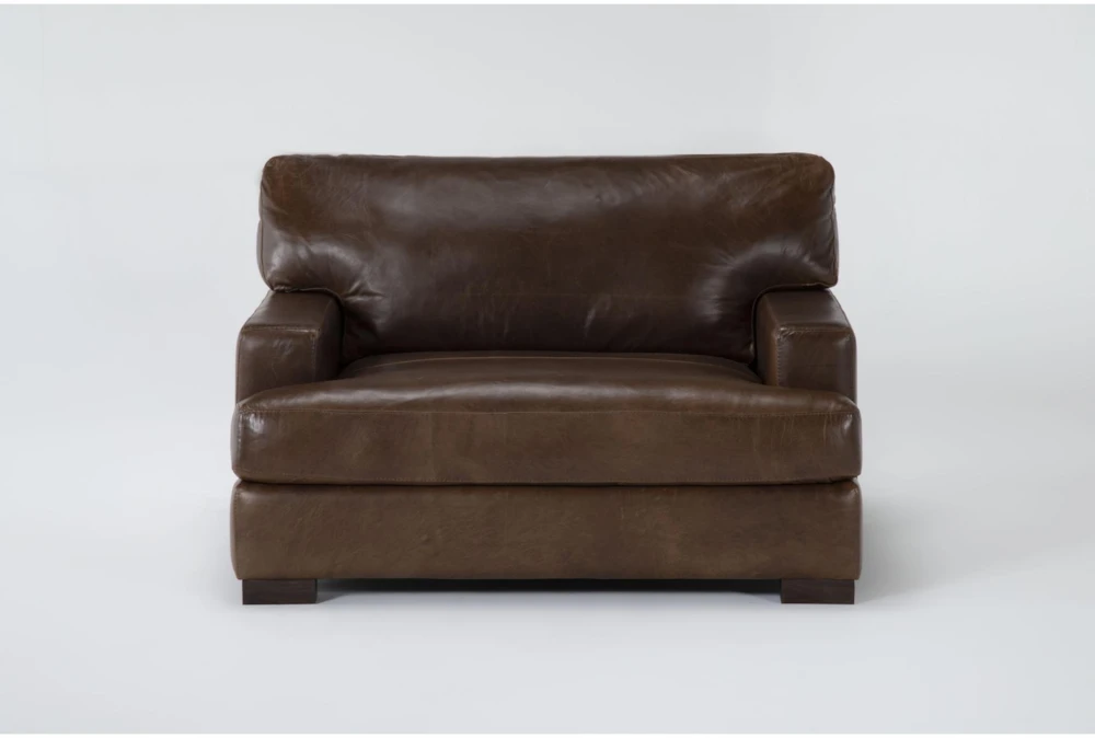 Grisham Leather Oversized Chair