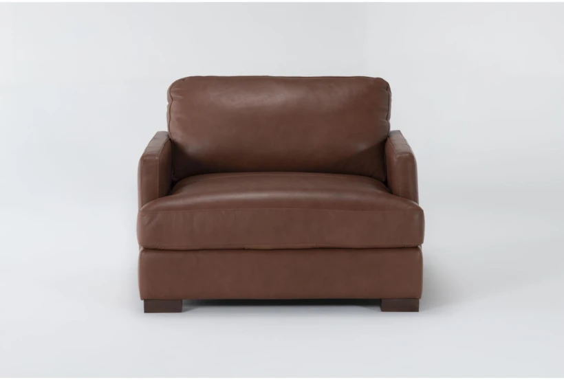 Atwood Leather Oversized Chair - 360
