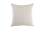 22X22 Ivory Bleached Jute Throw Pillow - Back