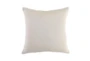 22X22 Ivory Bleached Jute Throw Pillow - Back