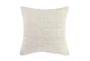 22X22 Ivory Bleached Jute Throw Pillow - Front