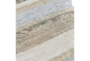 18X18 Ivory + Multi Jute Braided Stripe Throw Pillow - Detail