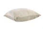 36X36 Ivory + Natural Chenille Textured Floor Cushion - Signature
