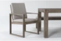 Malaga II 80" Outdoor Dining Table With Arm Chairs & 2 Benches Set For 6 - Detail