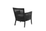 Fleming Black Cane Accent Arm Chair - Back