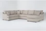 Esteban II 138" 2 Piece Sectional With Right Arm Facing Queen Sleeper Sofa Chaise - Signature