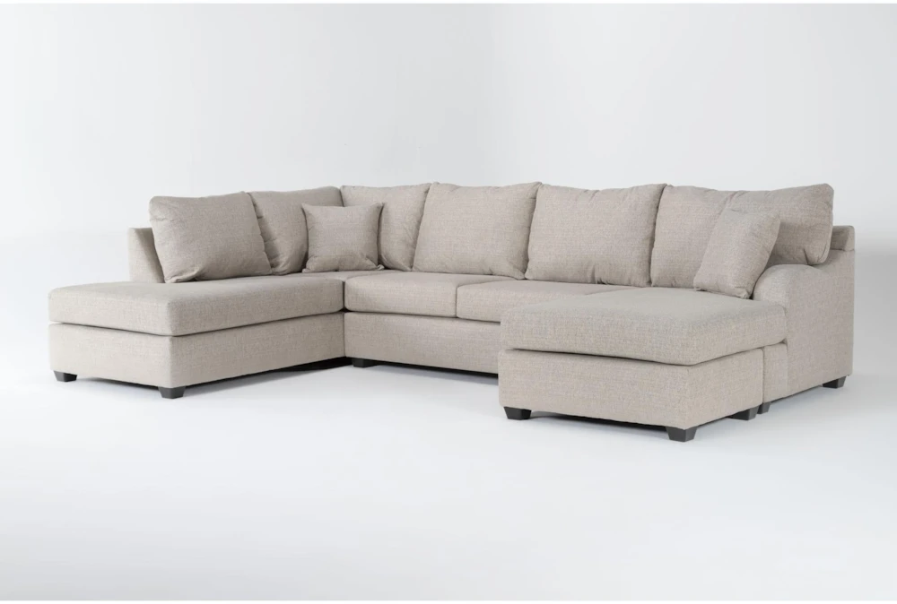 Esteban II 138" 2 Piece Sectional with Right Arm Facing Sleeper Sofa Chaise & Left Arm Facing Corner Chaise