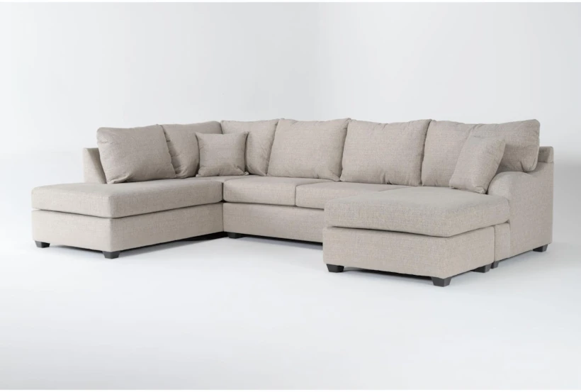Esteban II 138" 2 Piece Sectional with Right Arm Facing Sleeper Sofa Chaise & Left Arm Facing Corner Chaise - 360