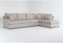 Esteban II 138" 2 Piece Sectional with Right Arm Facing Corner Chaise - Signature