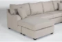 Esteban II 138" 2 Piece Sectional with Left Arm Facing Queen Sleeper Sofa Chaise & Storage Ottoman - Detail