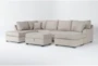 Esteban II 2 Piece Sectional with Right Arm Facing Sofa Chaise, Left Arm Facing Corner Chaise & Storage Ottoman - Signature