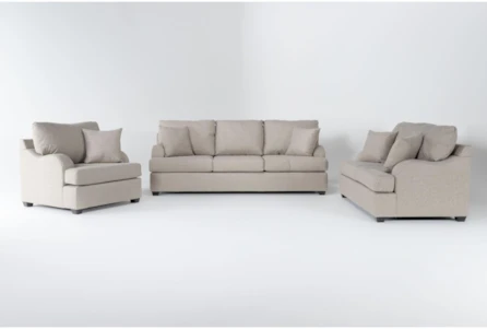 Esteban II 3 Piece Living Room Set With Queen Sleeper Sofa + Loveseat + Chair
