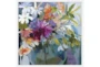 38X38 Floral Still Life II With White Frame - Signature